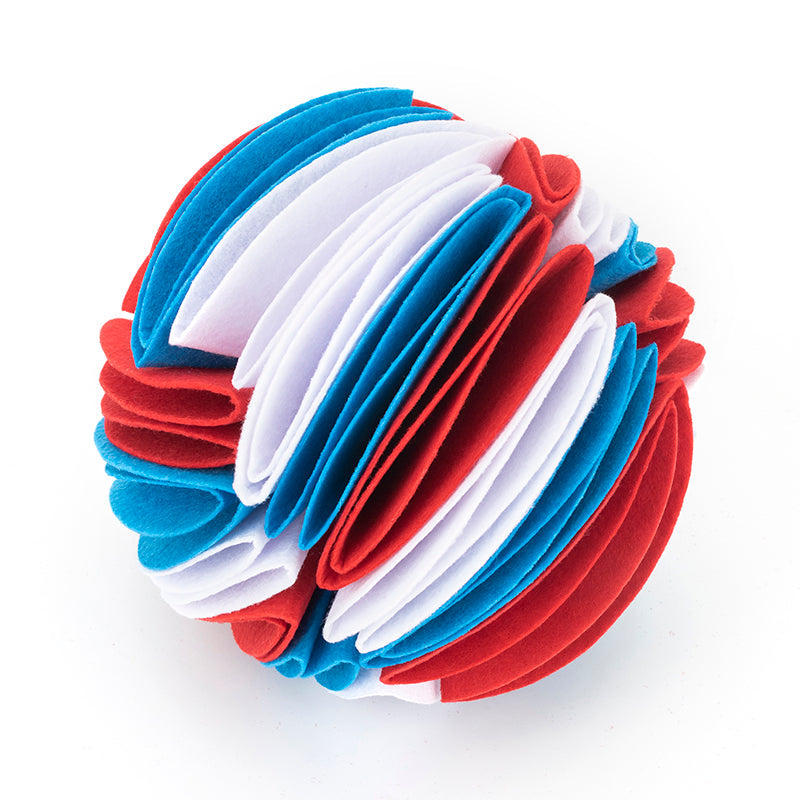 Foldable Dog Snuffle-Feeder IQ Ball
