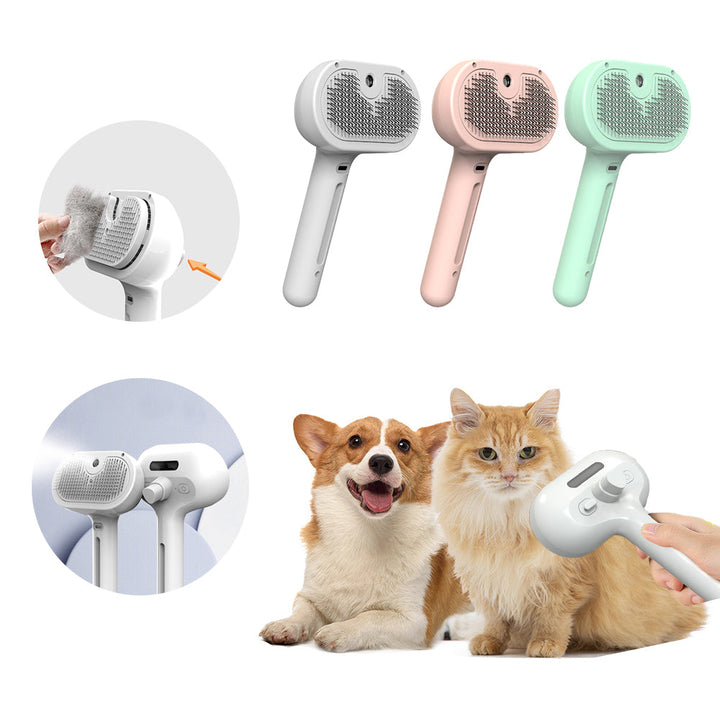 Self-Cleaning Pet Comb with Hair Remover Brush