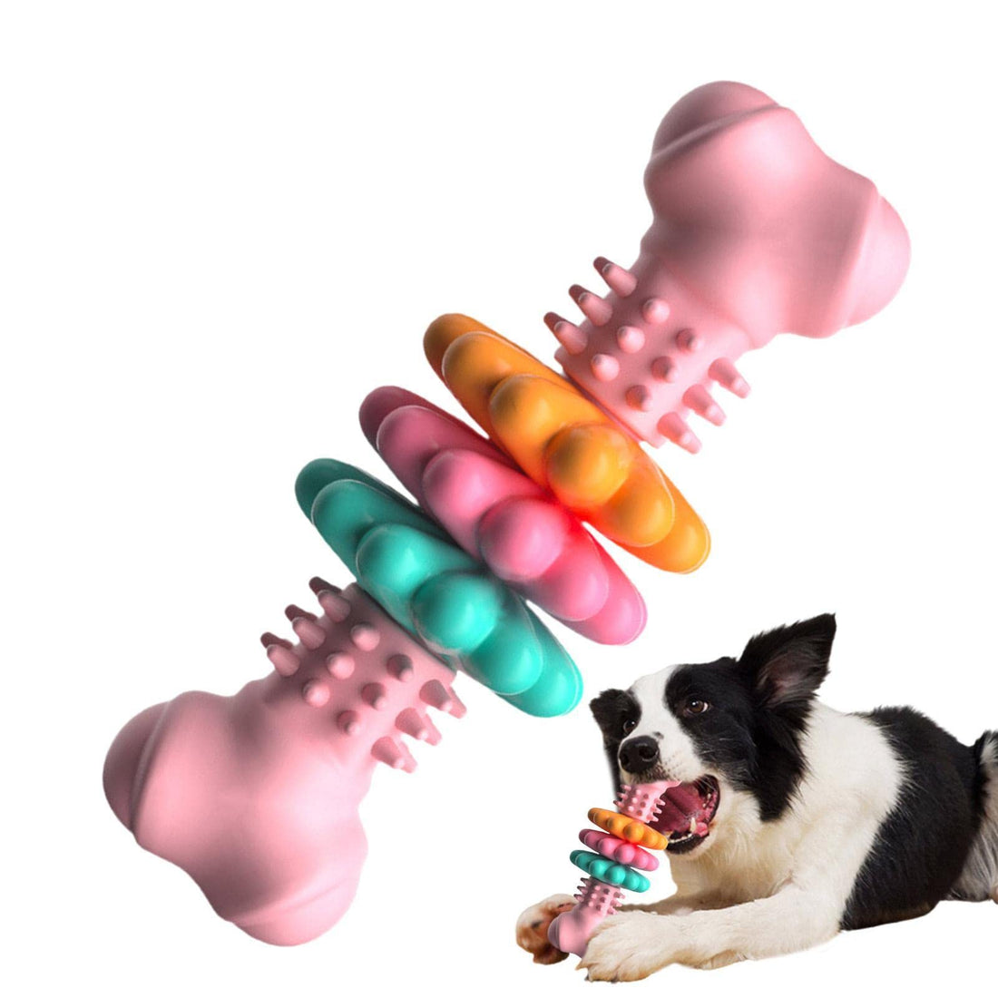 Bone-Shaped Indestructible TPR Dog Chew Toy