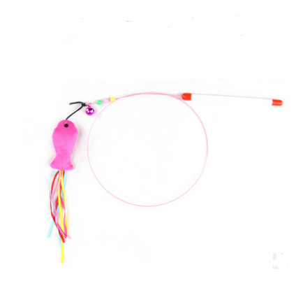 Cat toy funny cat stick / Kitten toy wooden handmade mouse / Cat toy cat scratch board