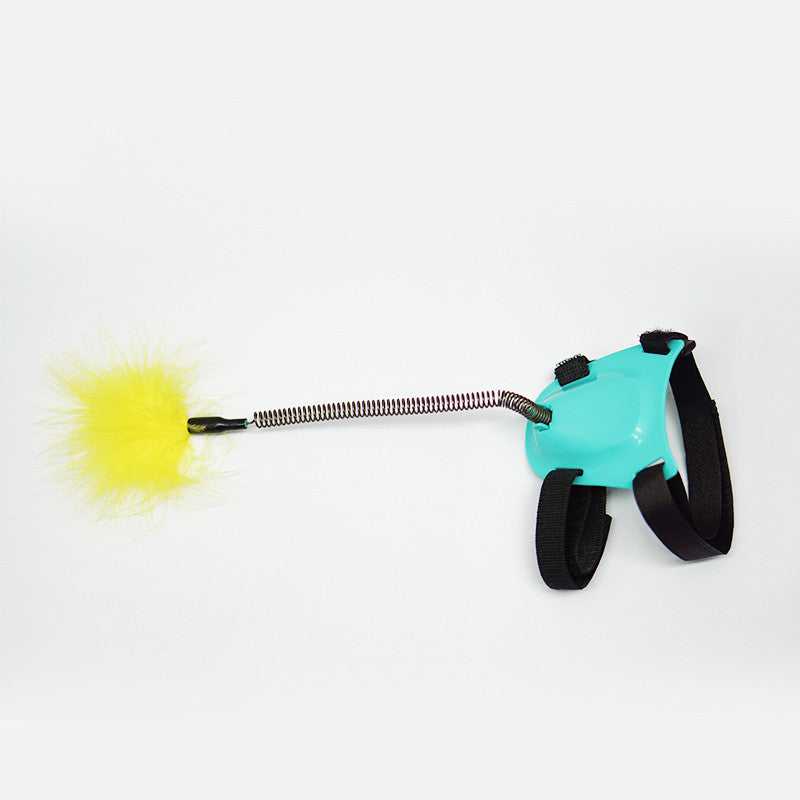 Cat Funny Stick Toy with Strong Feathers