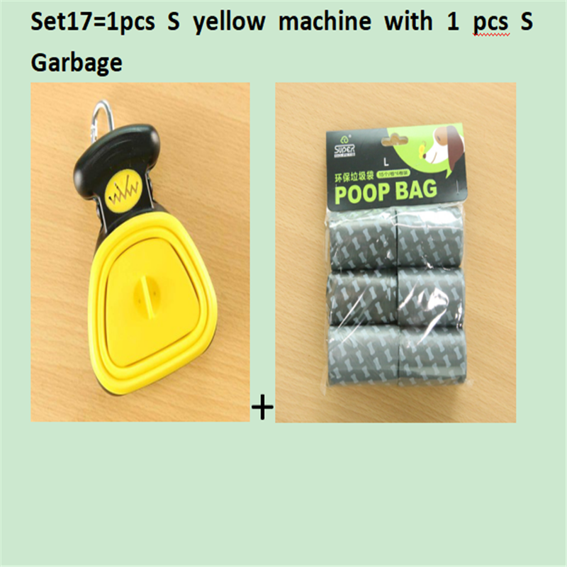 Pet Dog Travel Foldable Pooper Scooper with 1 Roll of Decomposable Bags