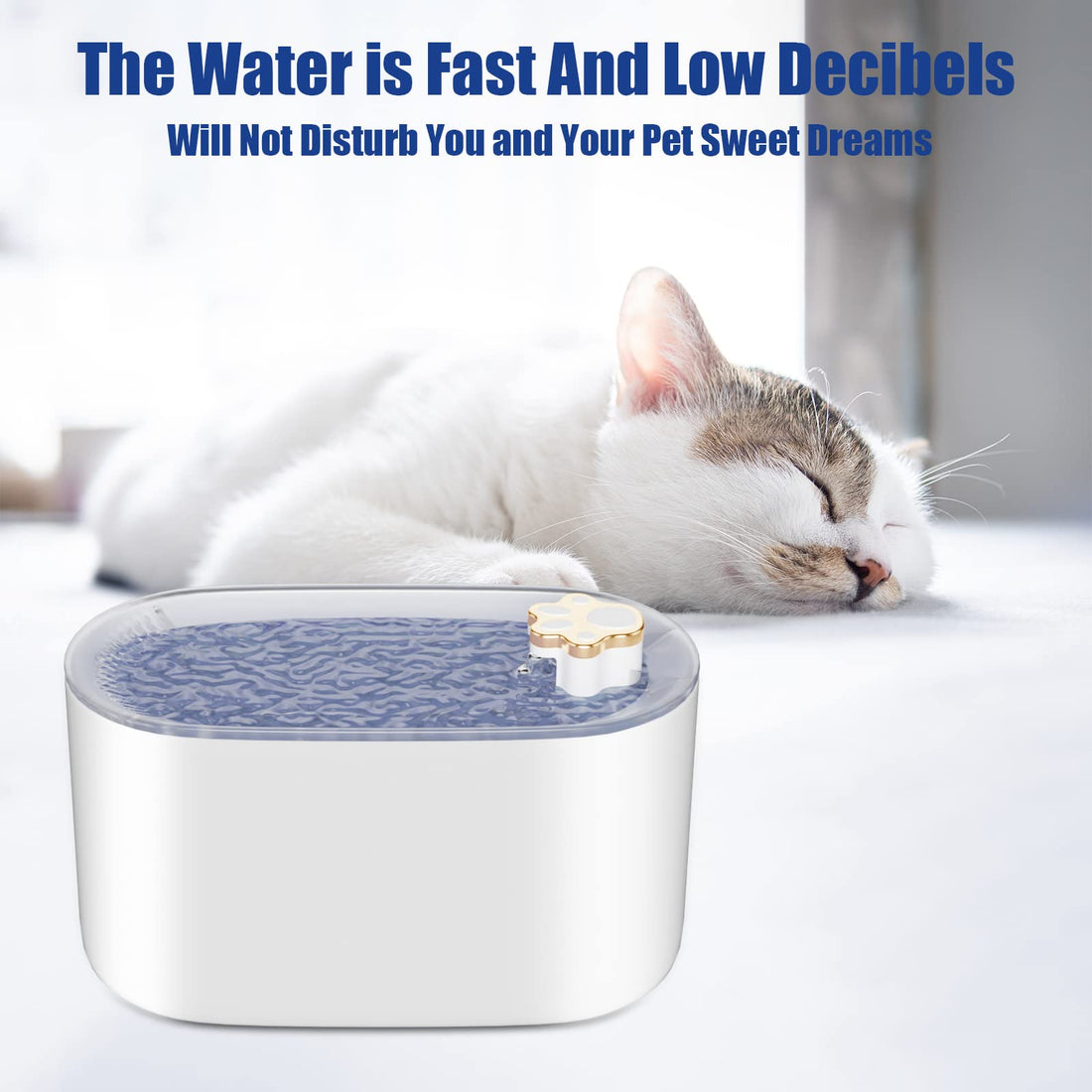 3L Cat Water Fountain Filter with Automatic Drinker