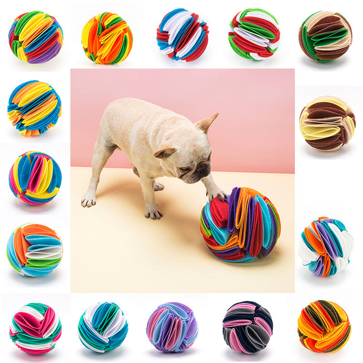 Foldable Dog Snuffle-Feeder IQ Ball