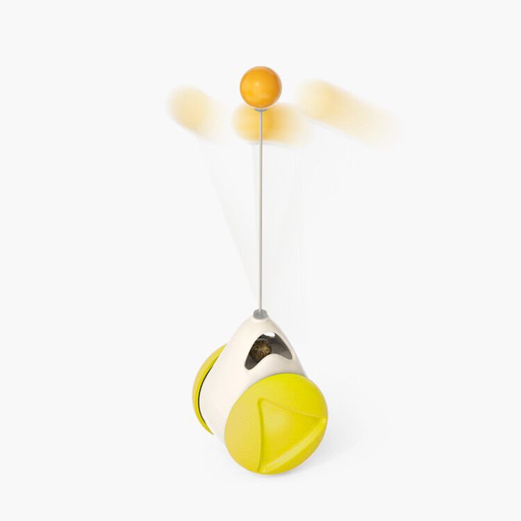 "Multi-Function Cat Rotating Windmill Toy: Itch-Scratching Device with Teeth-Shining Feature"