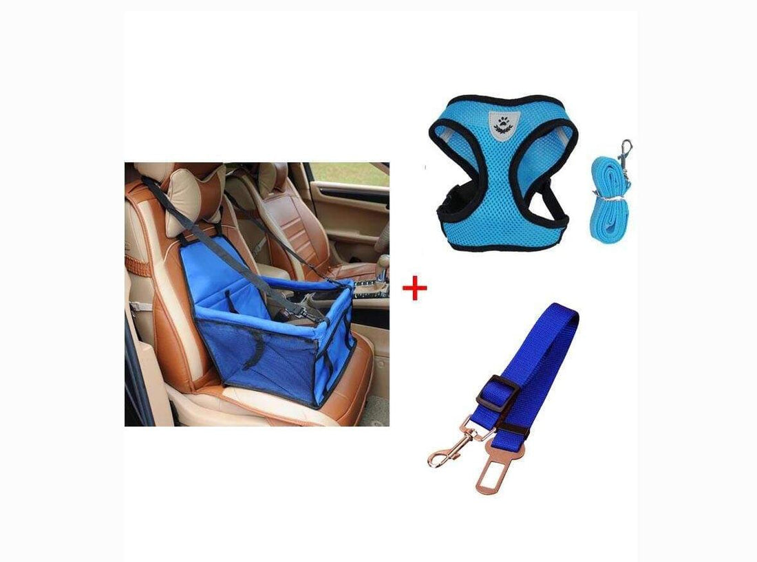 Luxury Pet's Safety Car Seat Carrier  with Premium Harness & Leash set