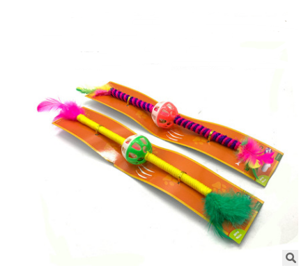 Cat toy funny cat stick / Kitten toy wooden handmade mouse / Cat toy cat scratch board