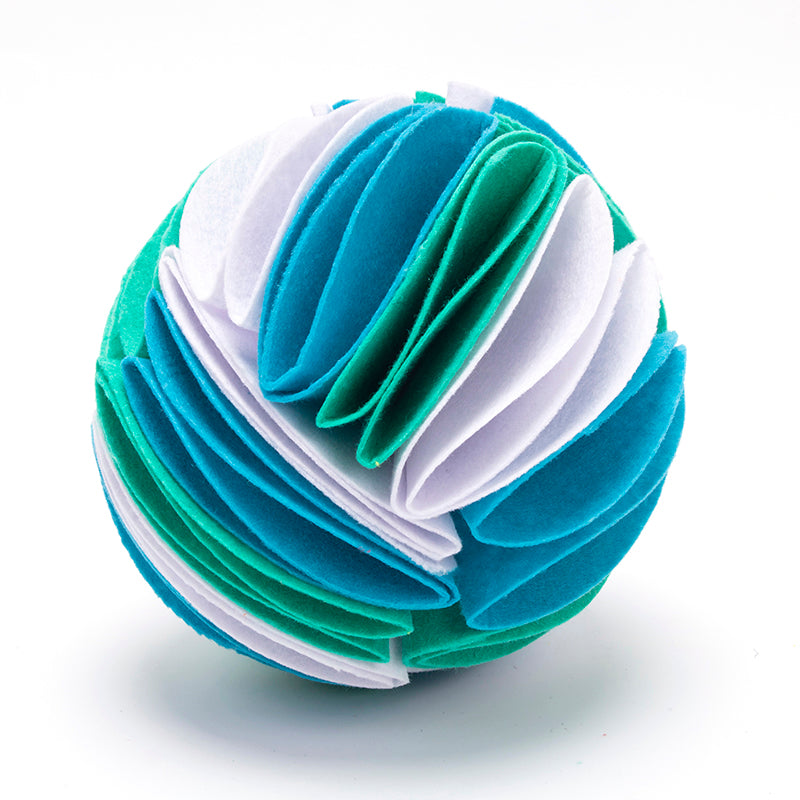 Foldable Dog Snuffle-Feeder IQ Ball
