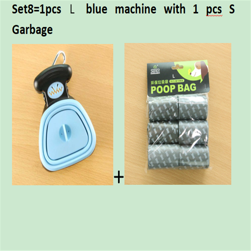 Pet Dog Travel Foldable Pooper Scooper with 1 Roll of Decomposable Bags