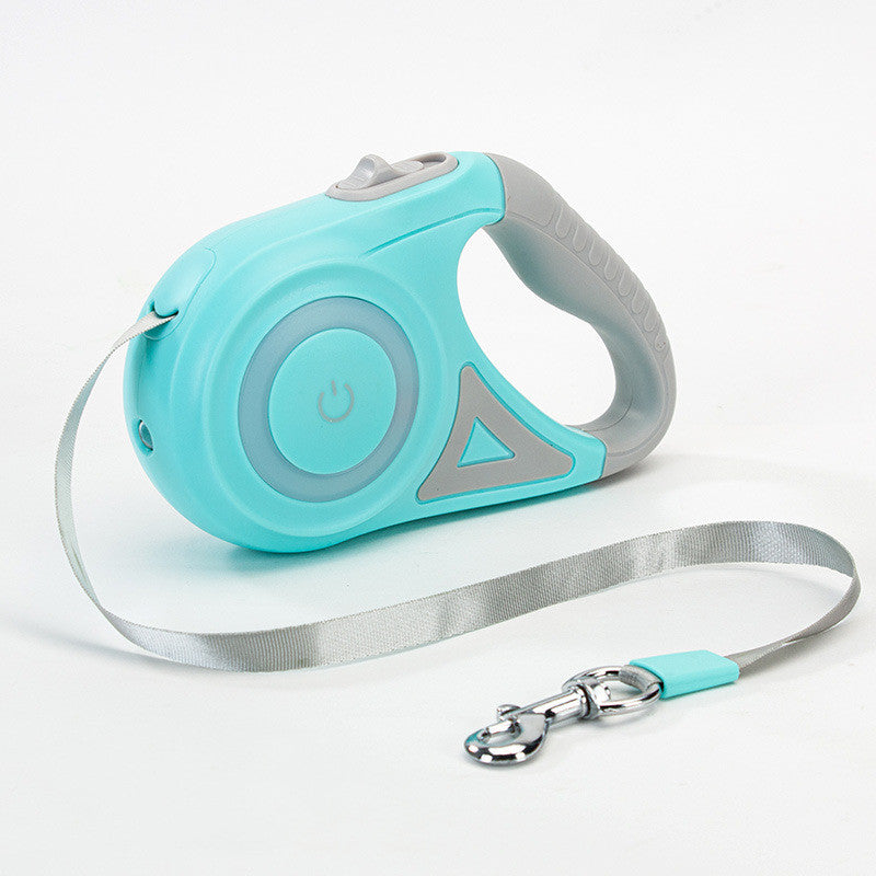 Retractable Dog Leash with Built-in Collar Spotlight