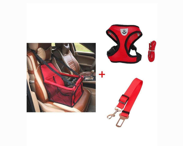 Luxury Pet's Safety Car Seat Carrier  with Premium Harness & Leash set