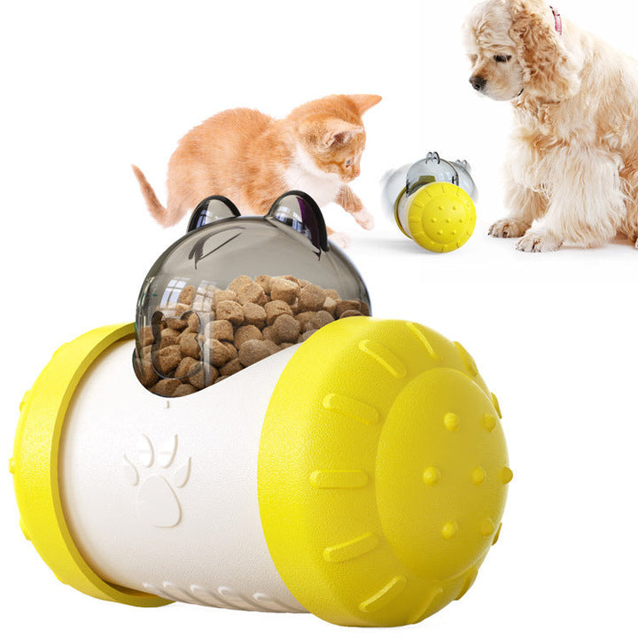 Funny Dog Treat Leaking Toy with Interactive Wheel