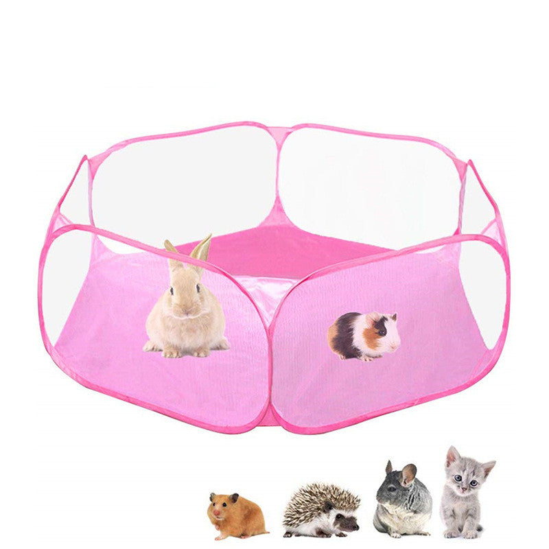 Portable Small Animal Folding Playpen for Outdoor- Indoor Exercise