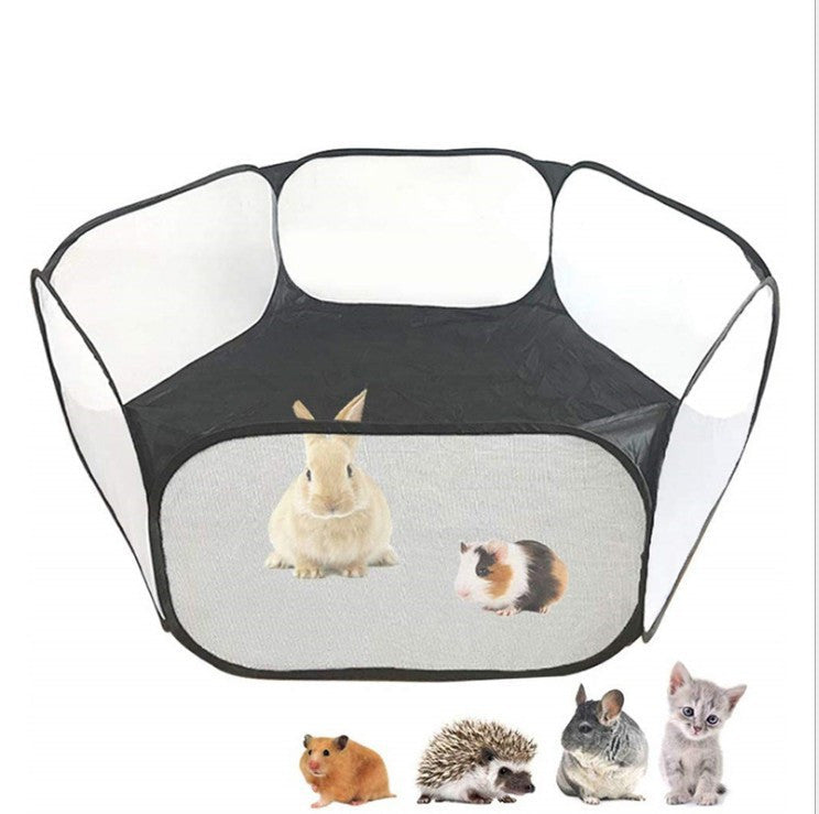 Portable Small Animal Folding Playpen for Outdoor- Indoor Exercise