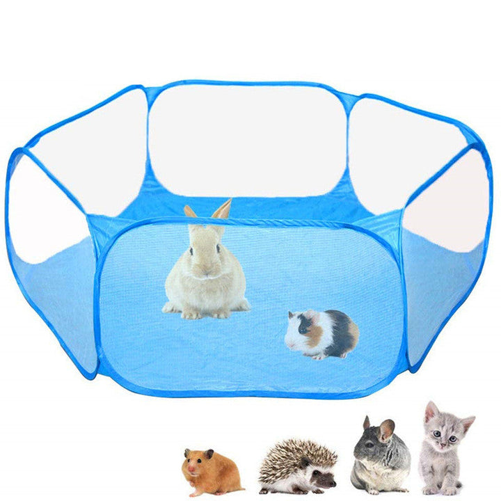 Portable Small Animal Folding Playpen for Outdoor- Indoor Exercise