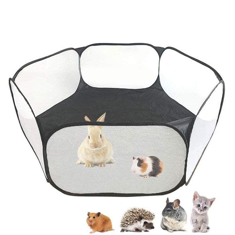 Portable Small Animal Folding Playpen for Outdoor- Indoor Exercise