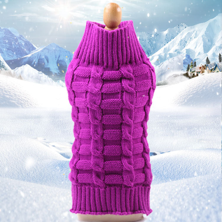 Cashmere Twisted Rope Pet Dog Sweater