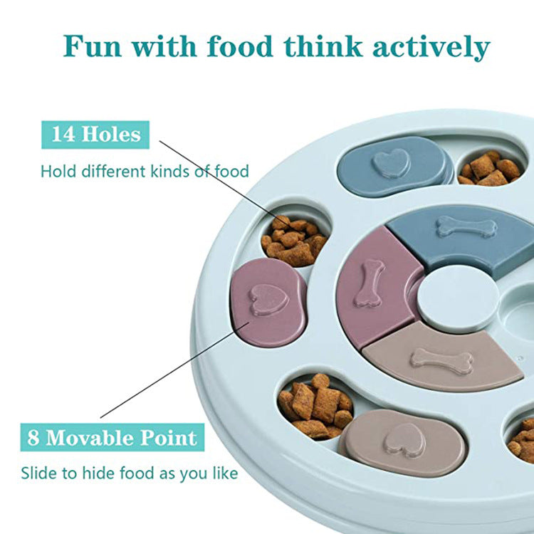 Pet Dog Puzzle Feeding Bowls