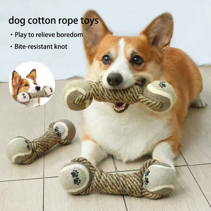 "Interactive Cotton Rope Toys for Small-Large Dogs