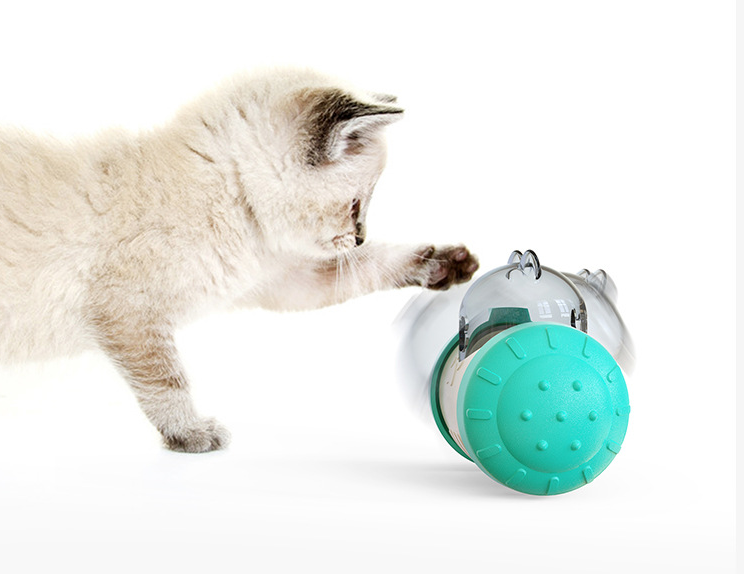 Funny Dog Treat Leaking Toy with Interactive Wheel