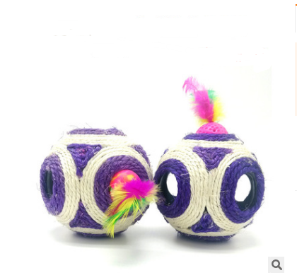 Cat toy funny cat stick / Kitten toy wooden handmade mouse / Cat toy cat scratch board