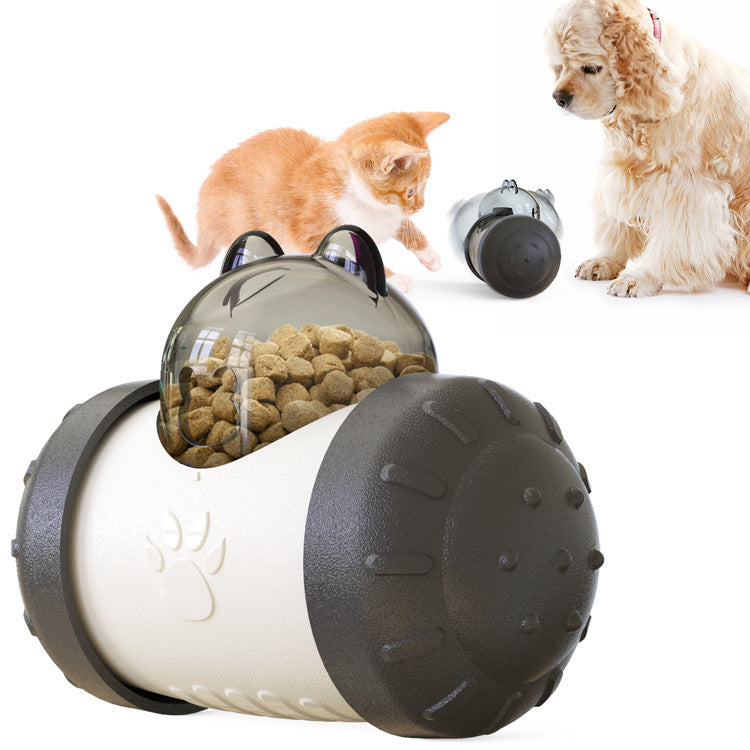 Funny Dog Treat Leaking Toy with Interactive Wheel