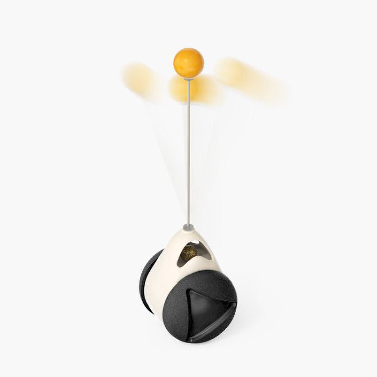 "Multi-Function Cat Rotating Windmill Toy: Itch-Scratching Device with Teeth-Shining Feature"