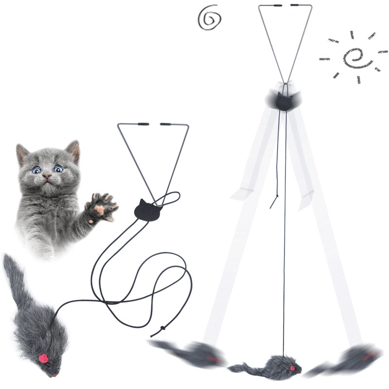 Pet Telescopic Hanging Door - Small Mouse