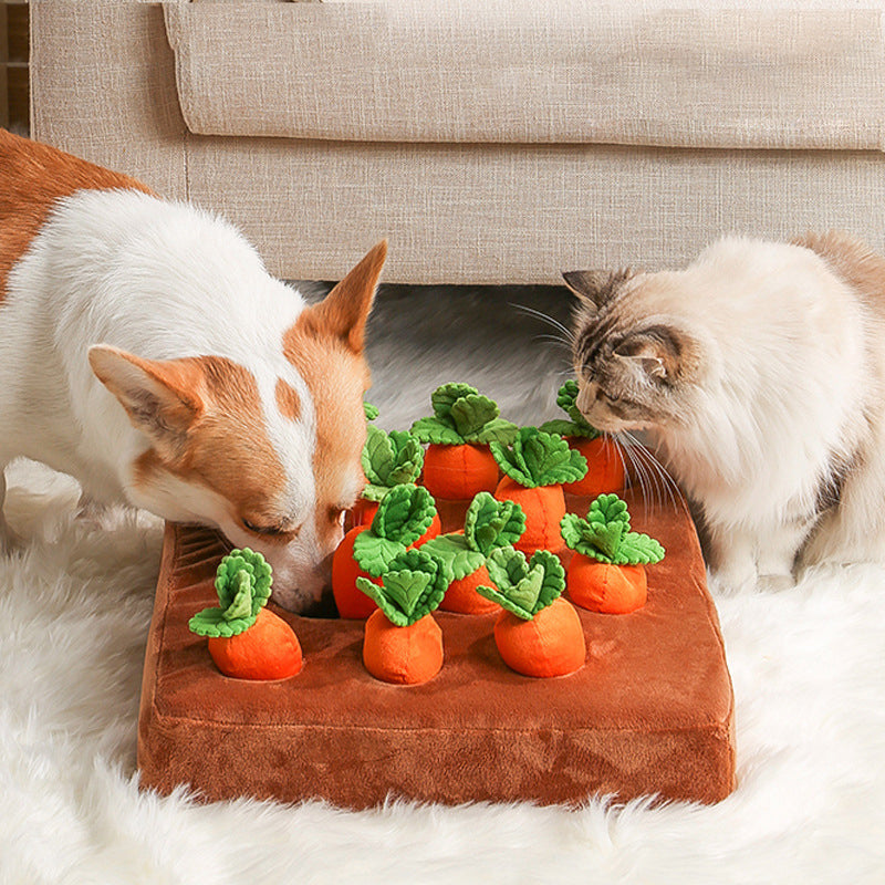 Pet Dog Carrot Plush Toy