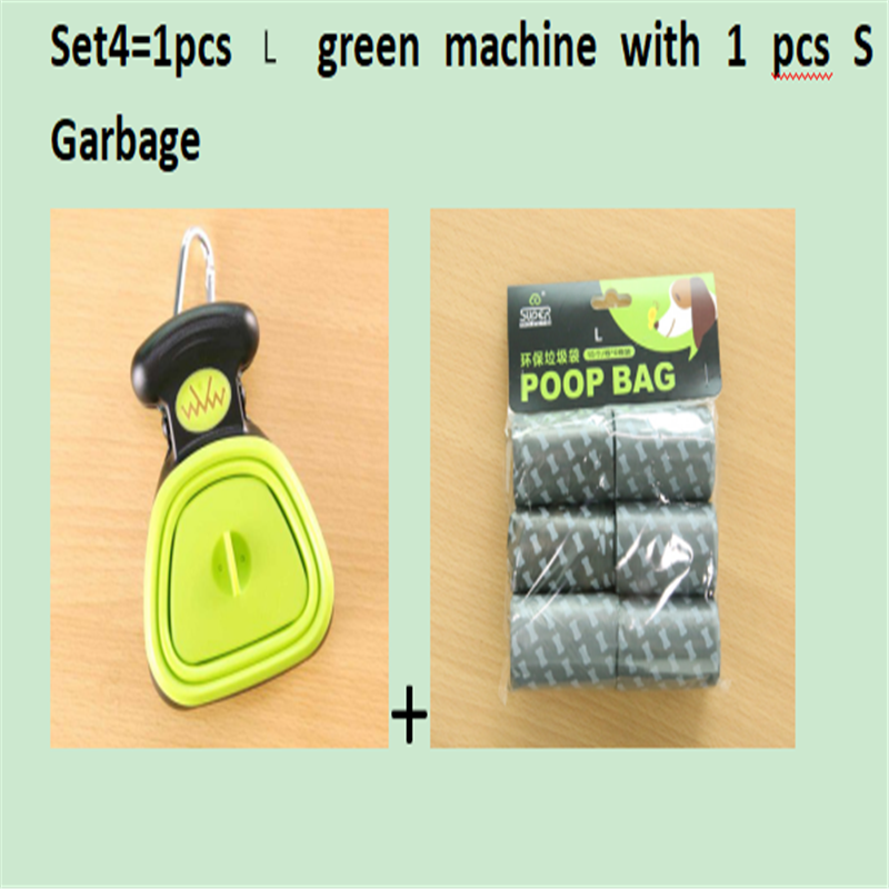 Pet Dog Travel Foldable Pooper Scooper with 1 Roll of Decomposable Bags