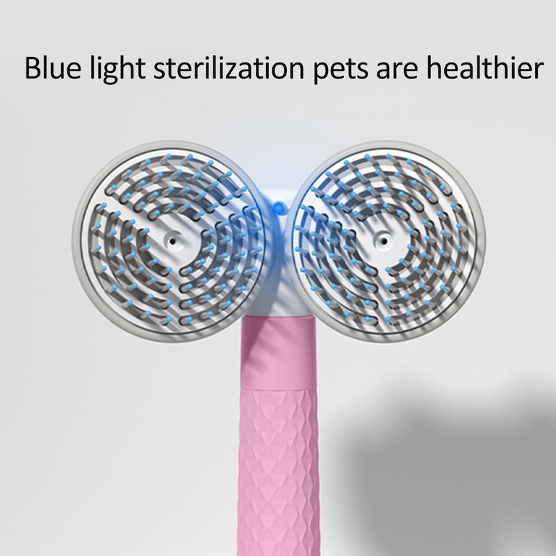 Pet Cat Brush and Dog Slicker Brush with Double-headed Negative Ion Technology