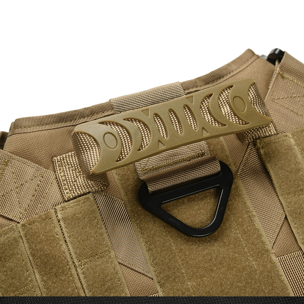 Military Tactical Dog Harness for German Shepherd with Adjustable Back Support