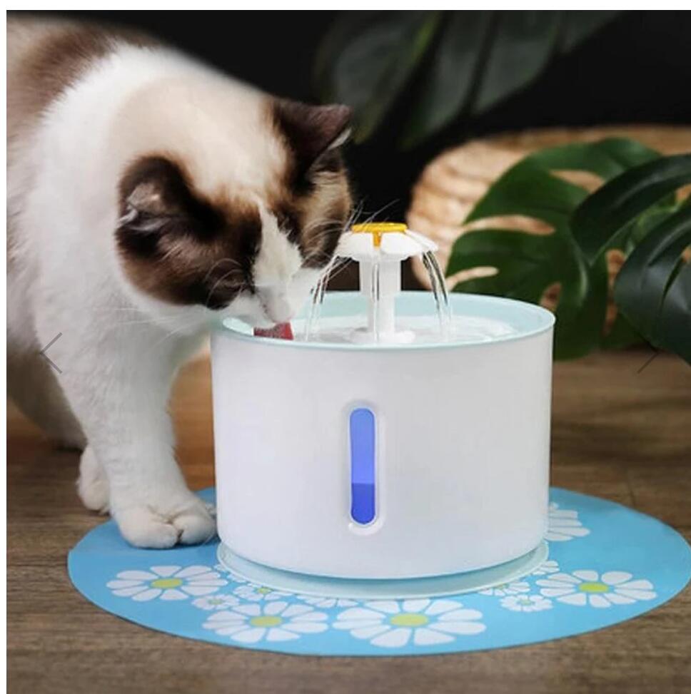 Automatic Pet Water Fountain with LED Lighting
