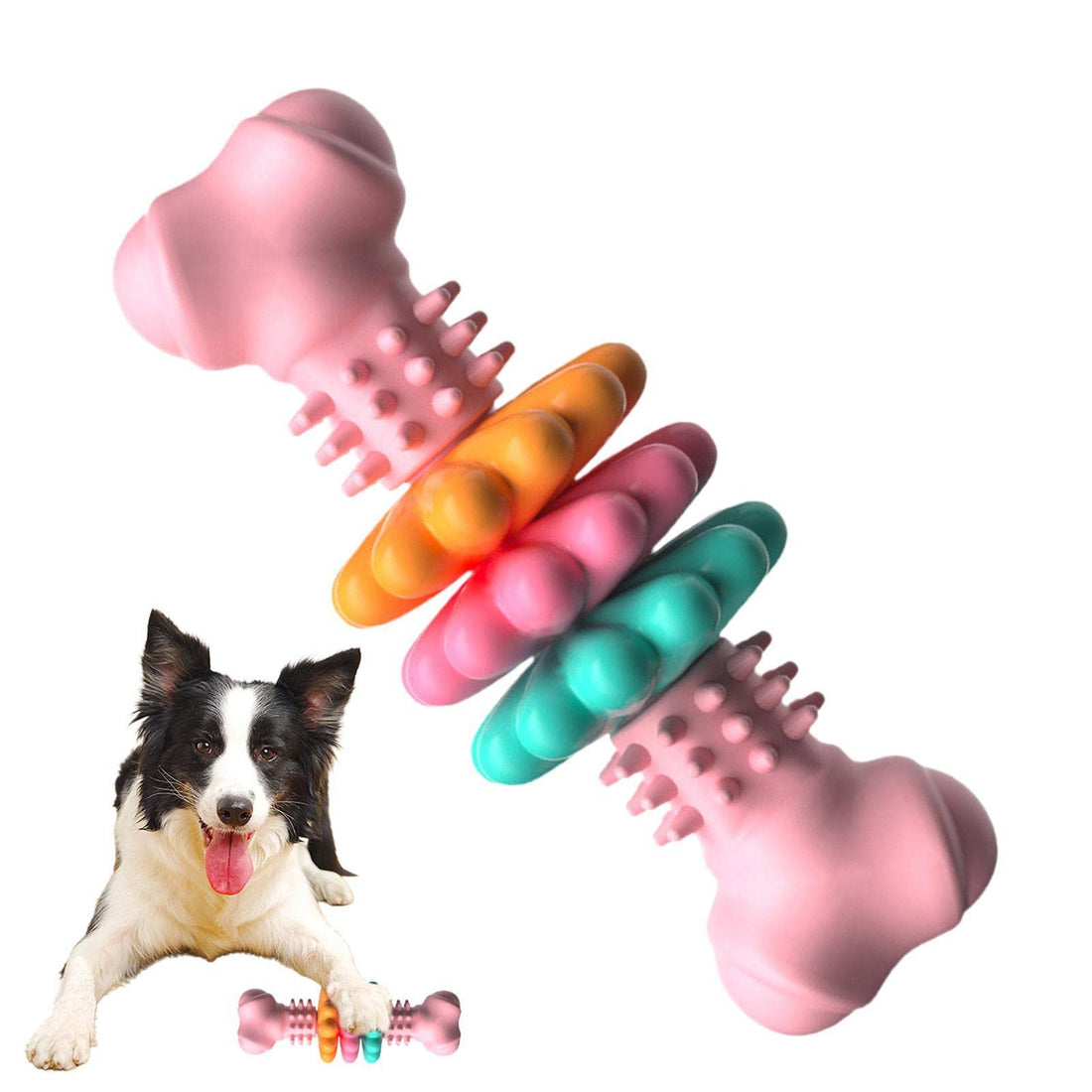 Bone-Shaped Indestructible TPR Dog Chew Toy