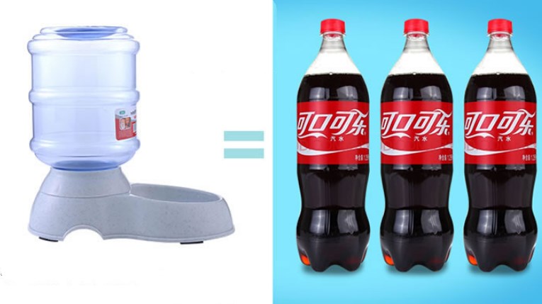 Automatic Pet Feeder with Drinking Water Fountains