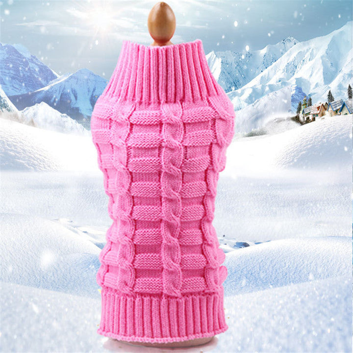 Cashmere Twisted Rope Pet Dog Sweater
