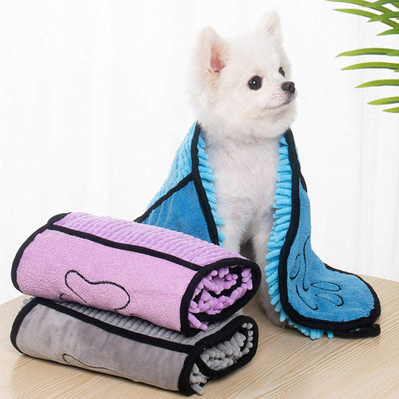 Super Absorbent Dog Bathrobe and Microfiber Bath Towels for Dogs and Cats