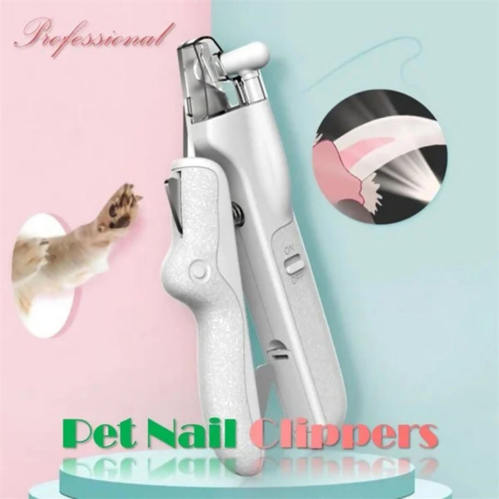Professional Pet Nail Clippers with LED Light
