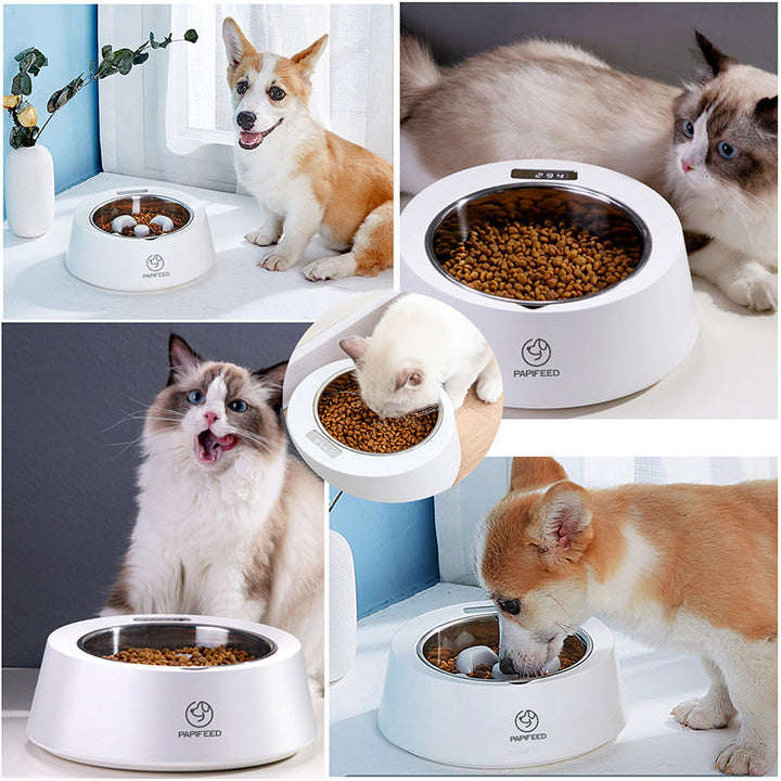 Smart Weighing Pet Dog Bowl Slow Feeder