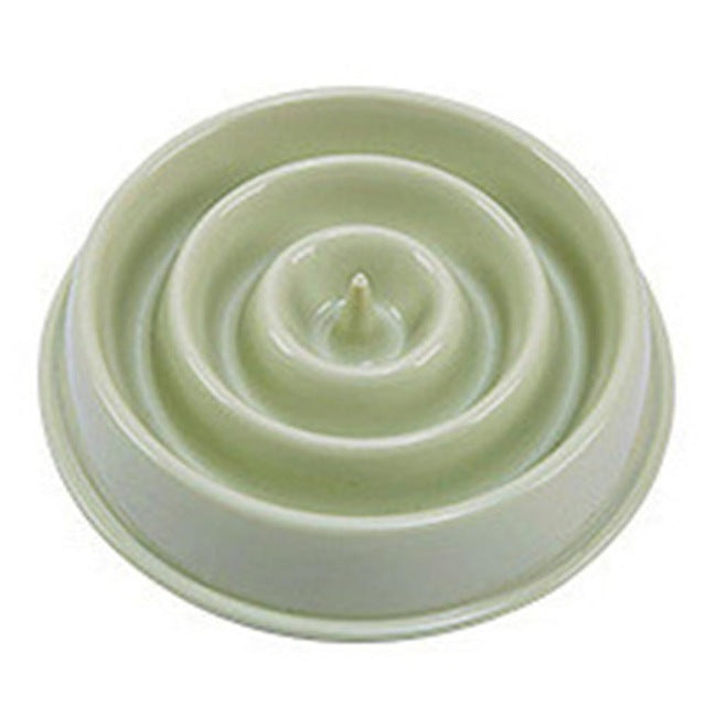 "Choke-Prevention Slow Food Bowl for Plastic Pet Dogs and Cats