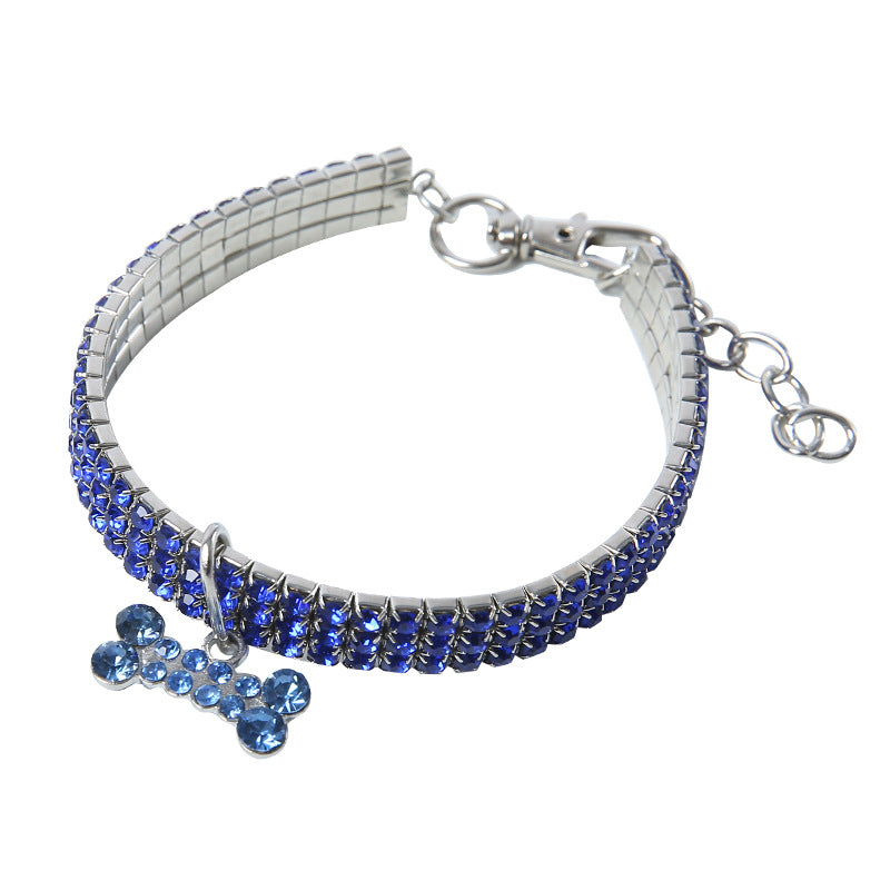 Bling Rhinestone Dog Collar Crystal For Small-Medium Dogs & Cats