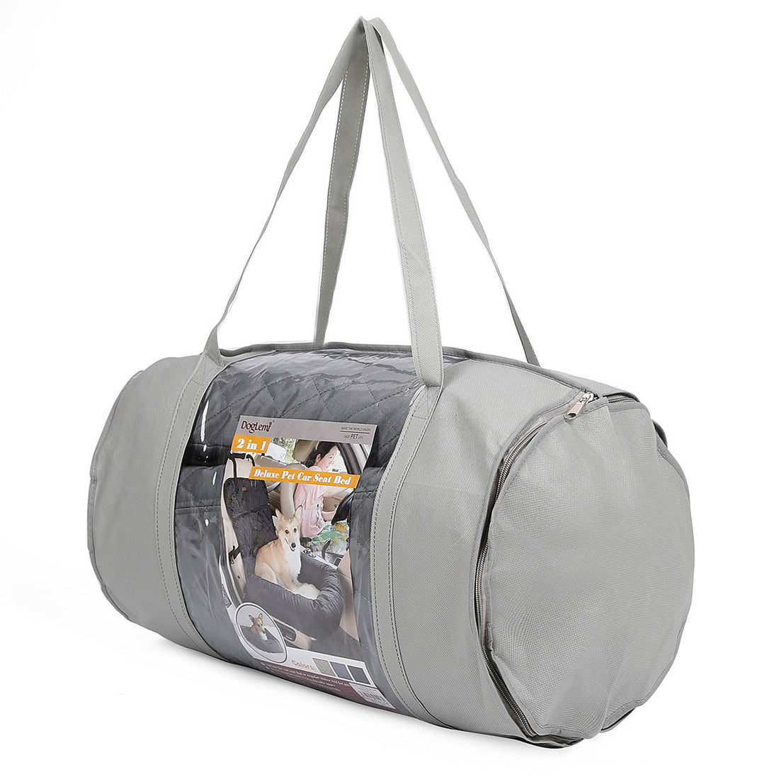 2-In-1 Pet Dog Carrier with Folding Car Seat Thickened Pad
