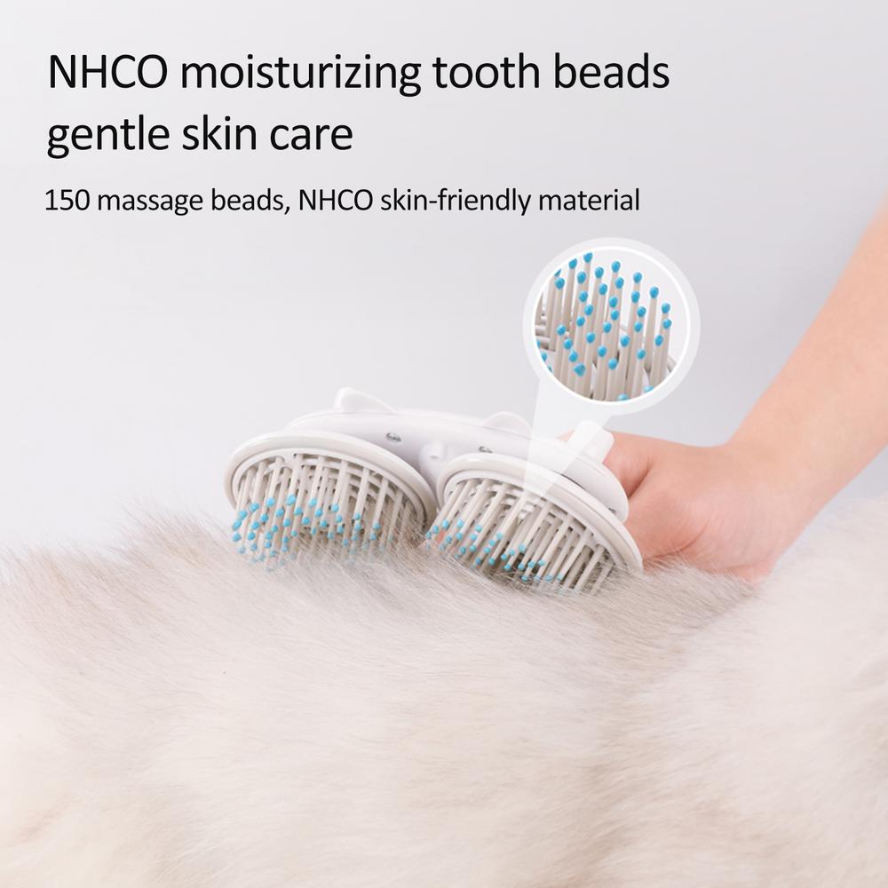 Pet Cat Brush and Dog Slicker Brush with Double-headed Negative Ion Technology