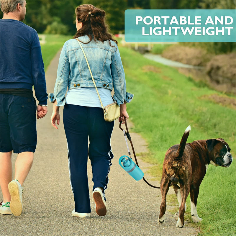 Portable Lightweight Dog Pooper Scooper with Built-in Poop Bag Dispenser