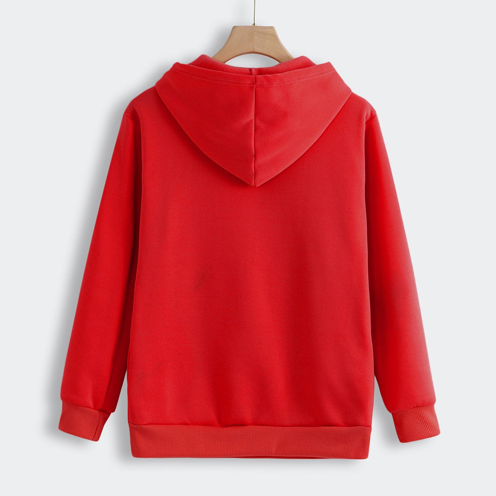 Women's Hoodie Sweatshirt with Cat Pet Pocket Design