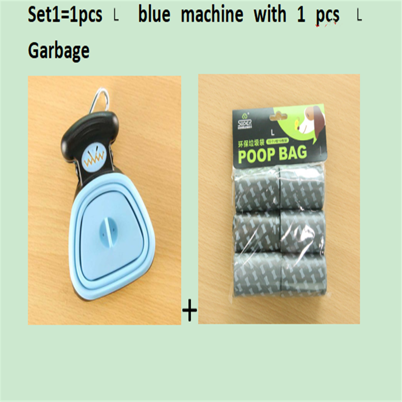 Pet Dog Travel Foldable Pooper Scooper with 1 Roll of Decomposable Bags