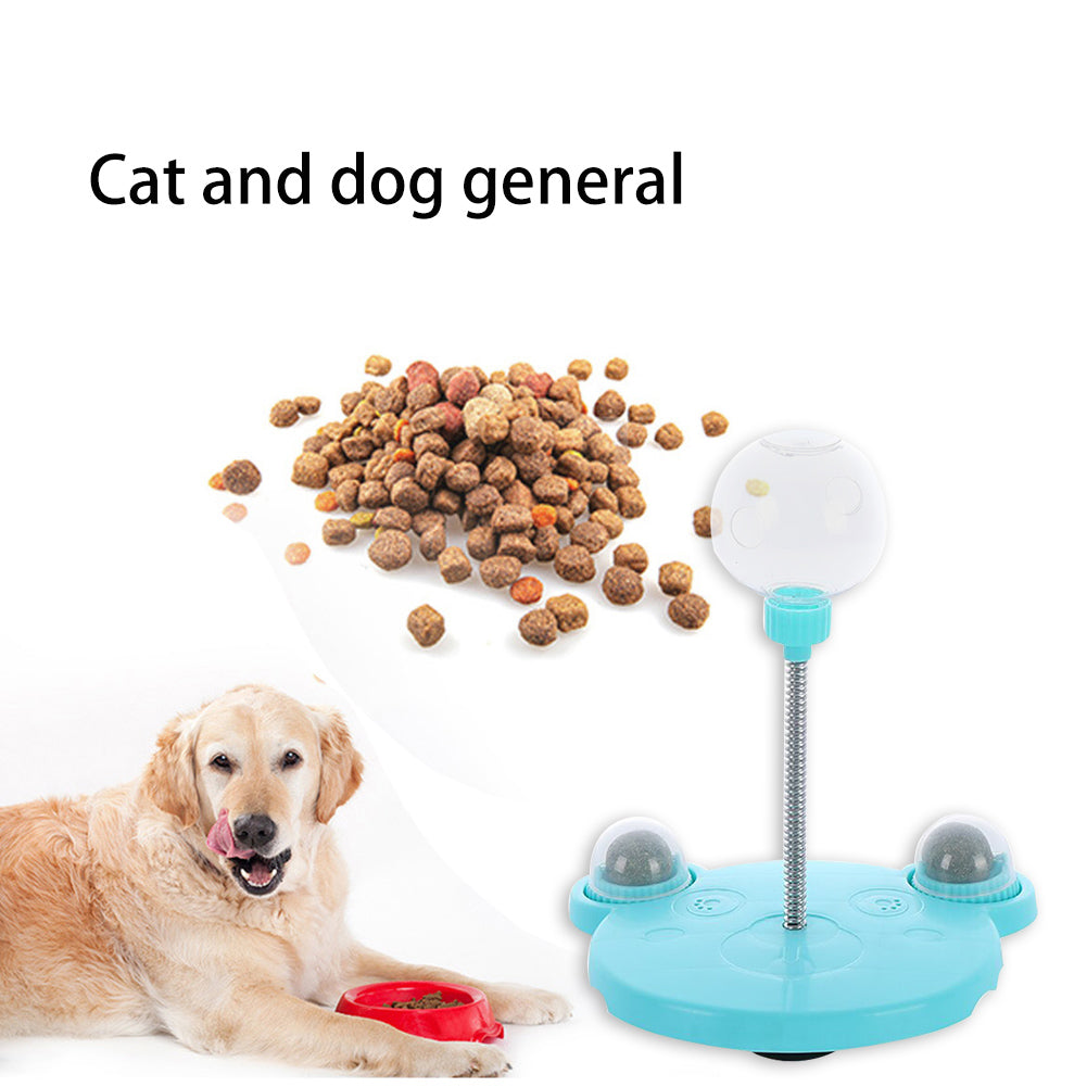"Cat & Dog Toy & Leaking Food Ball: Self-Playing Tumbler for Funny Swing, Puzzle Training, and Dispenser Bowl."