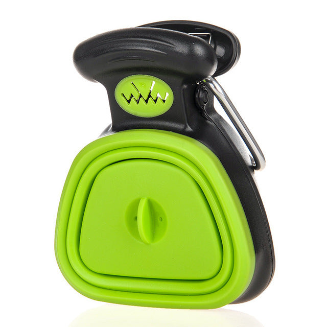 Pet Dog Travel Foldable Pooper Scooper with 1 Roll of Decomposable Bags