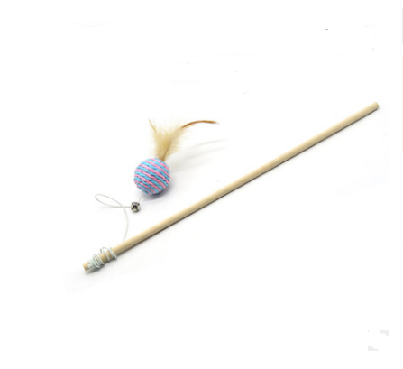 Cat toy funny cat stick / Kitten toy wooden handmade mouse / Cat toy cat scratch board