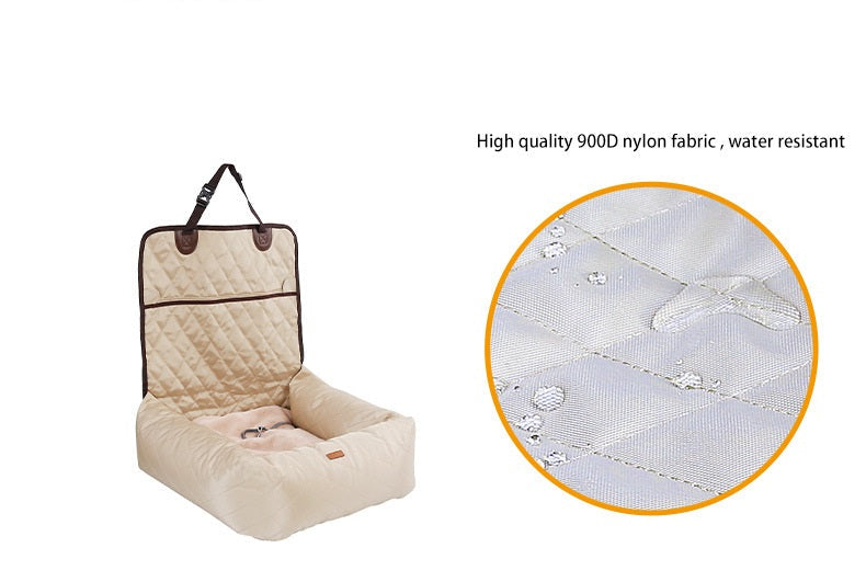 2-In-1 Pet Dog Carrier with Folding Car Seat Thickened Pad